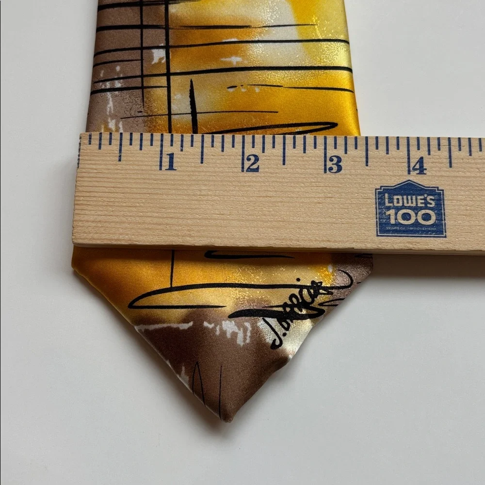 J. Garcia Neck Tie Mesa Special Edition Artist Proof‎ 7 Gift Silk Yellow Blue